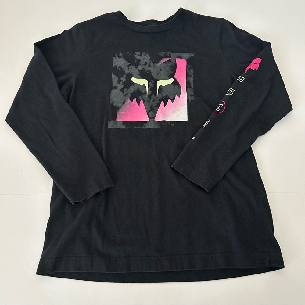 Fox Racing Detonate Long Sleeve Front Graphic Youth Large Shirt